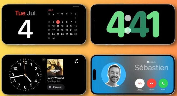 东兴苹果手机维修分享iOS17横屏充电待机显示有什么好处 